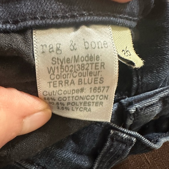 Rag & Bone Terra Blues Skinny Jeans Size 26 - Picture 7 of 8
